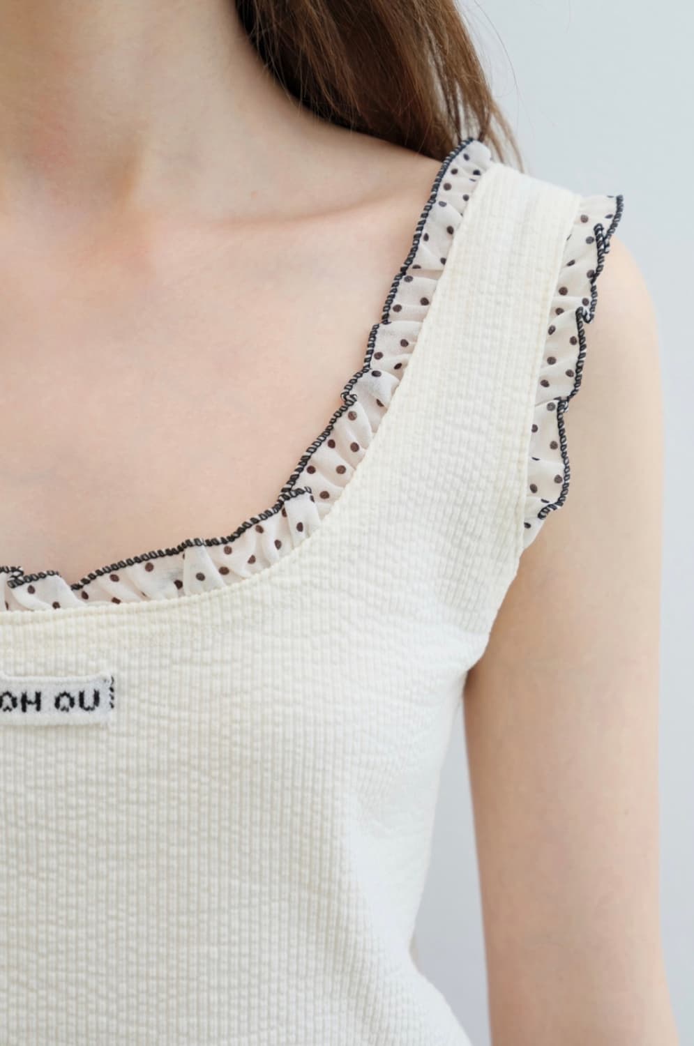 DOT LACE SLEEVELESS (BUTTER CREAM)  상품이미지5