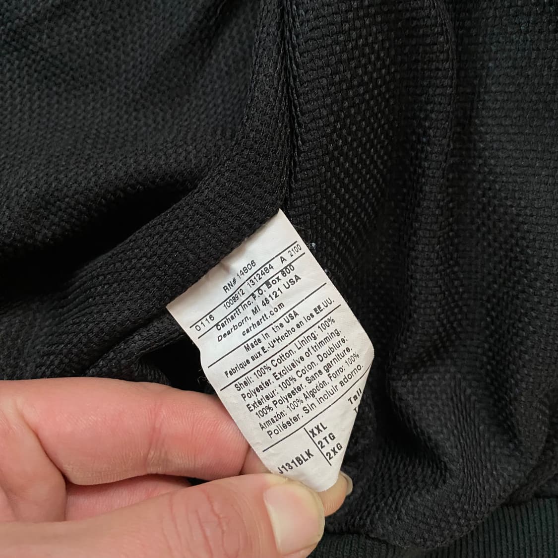 🌊Carhartt duck active j131 BLK 상품이미지6