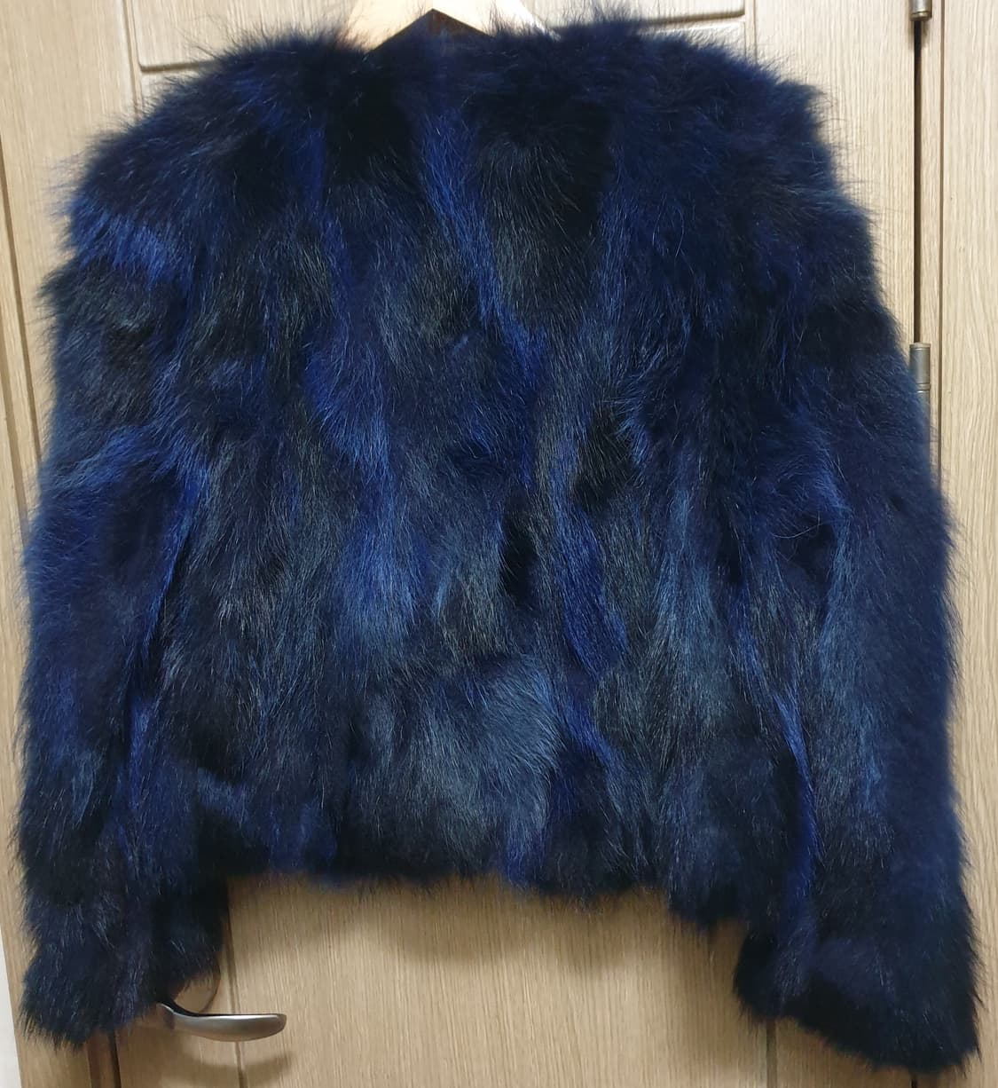 진도 끌레베 라쿤퍼 자켓 블루블랙(S) 상품이미지2