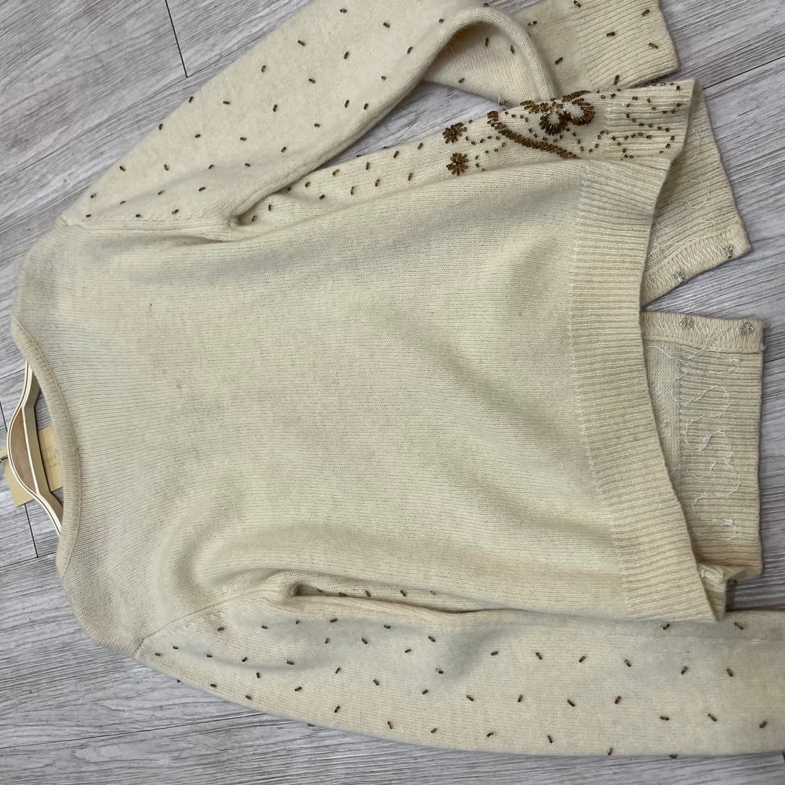 빈티지 핸드메이드 앙고라 가디건  상품이미지4