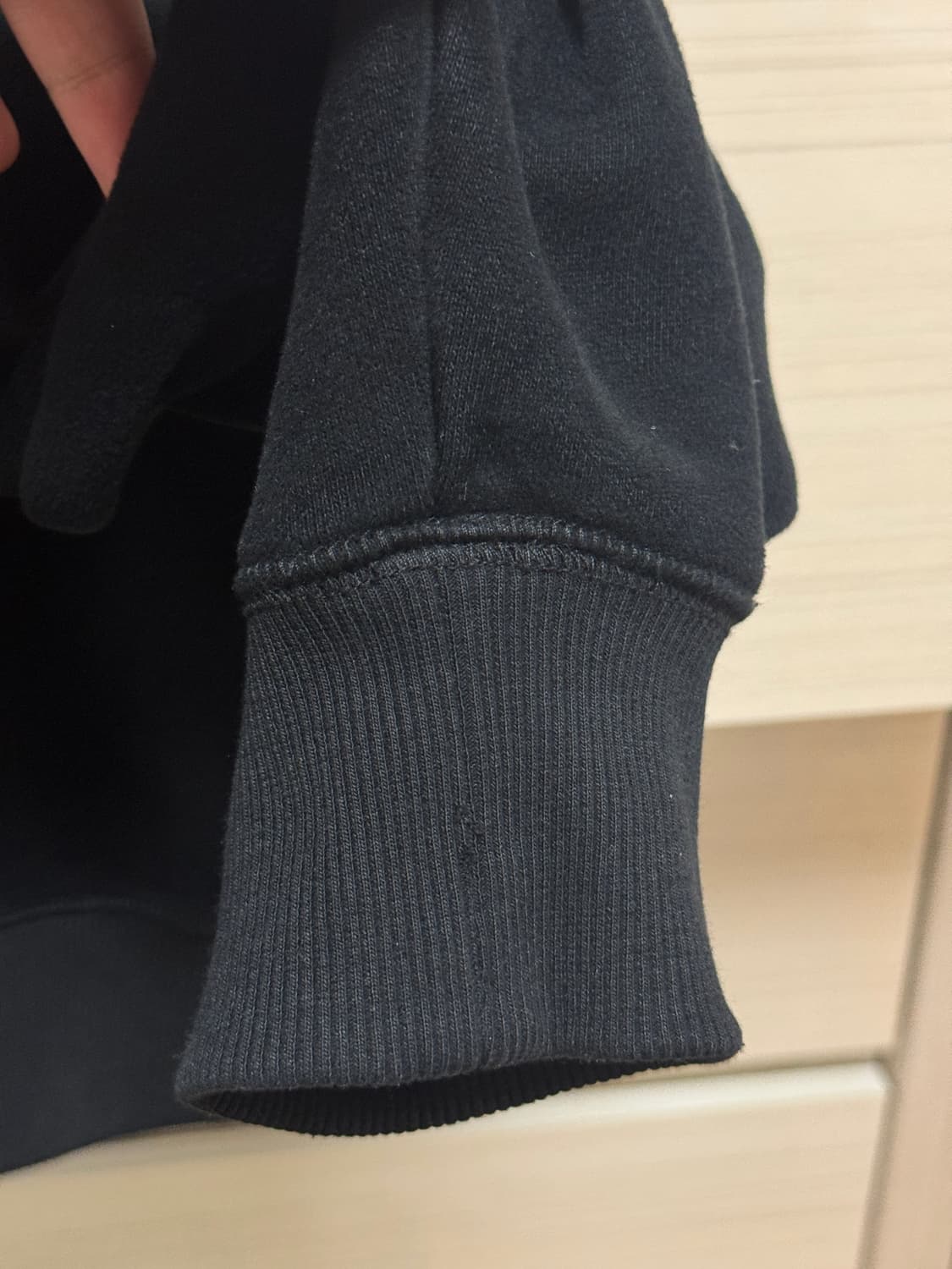 (M) 테켓 후드집업 Plan Zip-Up Hoodie Black 상품이미지4