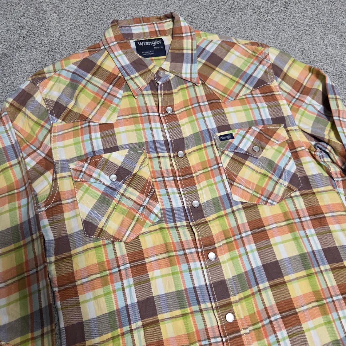 Wrangler 웨스턴 셔츠 M-슬림L(95-100) 상품이미지2