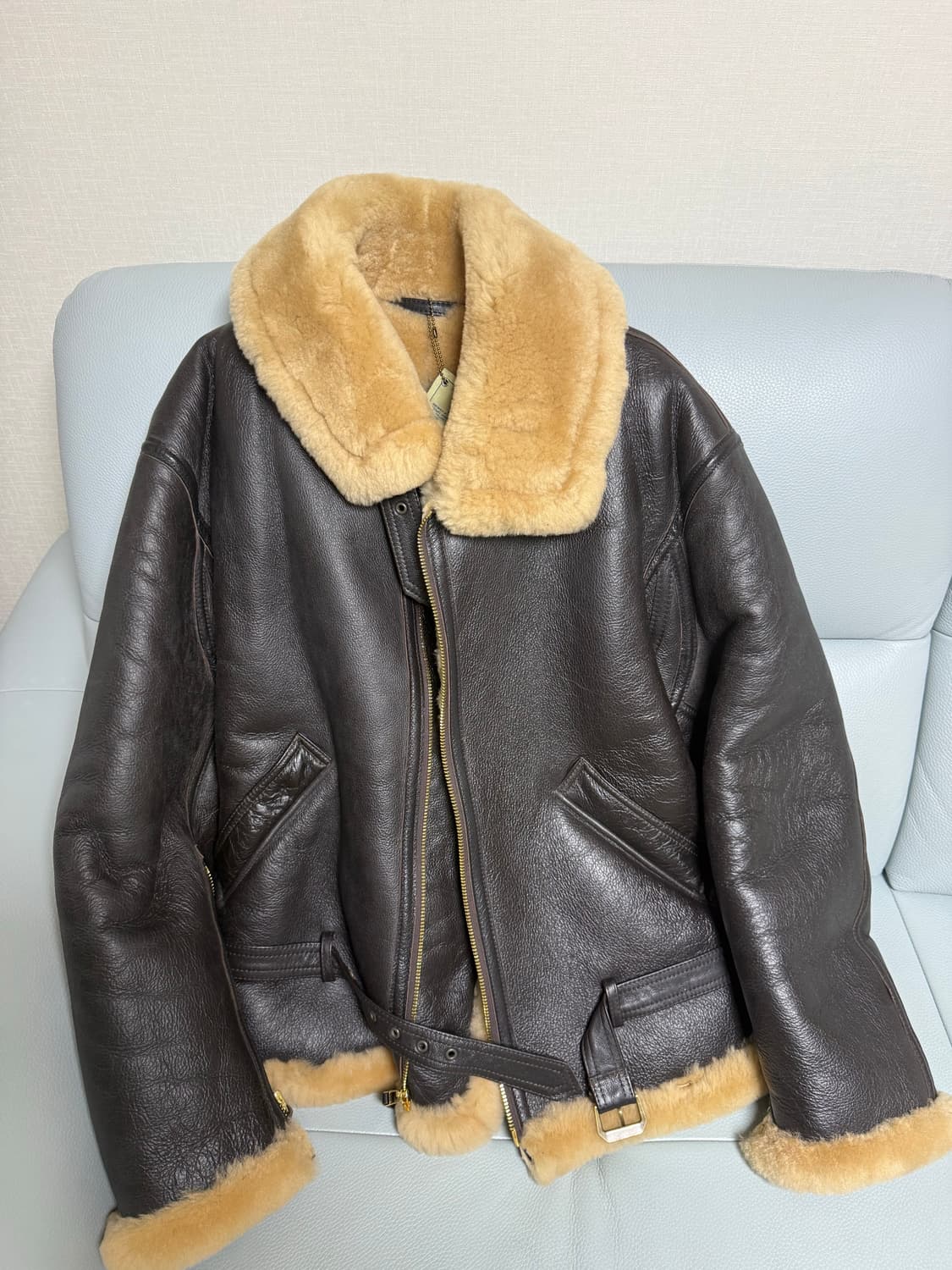 콕핏 USA R.A.F 무스탕 Z2109브라운 (44) 상품이미지1