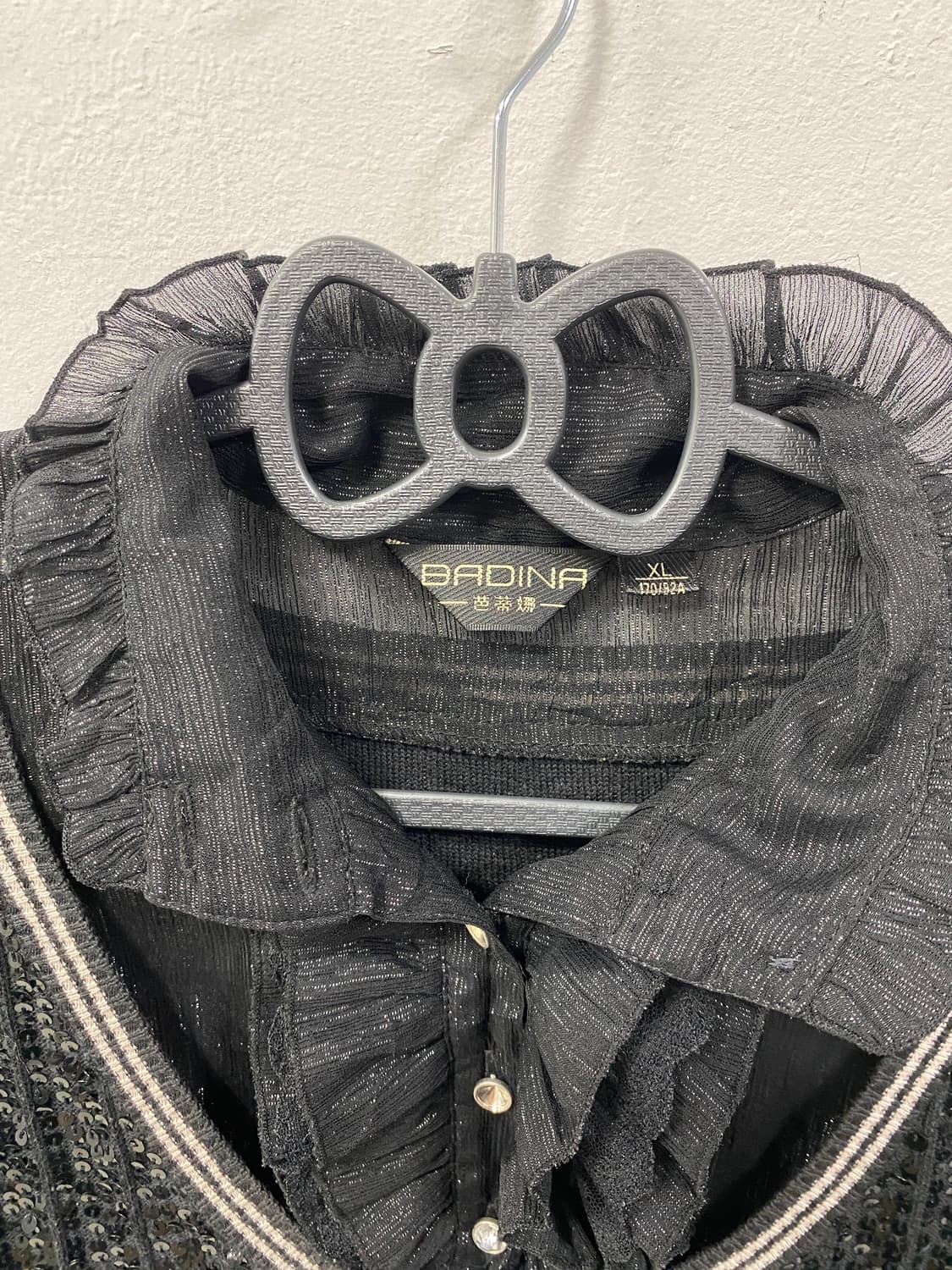 [BADINA] 고딕 레이스 펑크 글리터 블라우스 상품이미지7