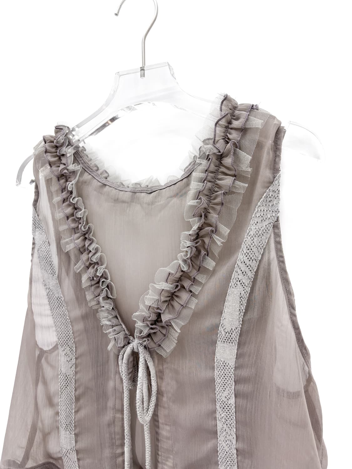 빈티지 레이스 레이어링 베스트 상품이미지4