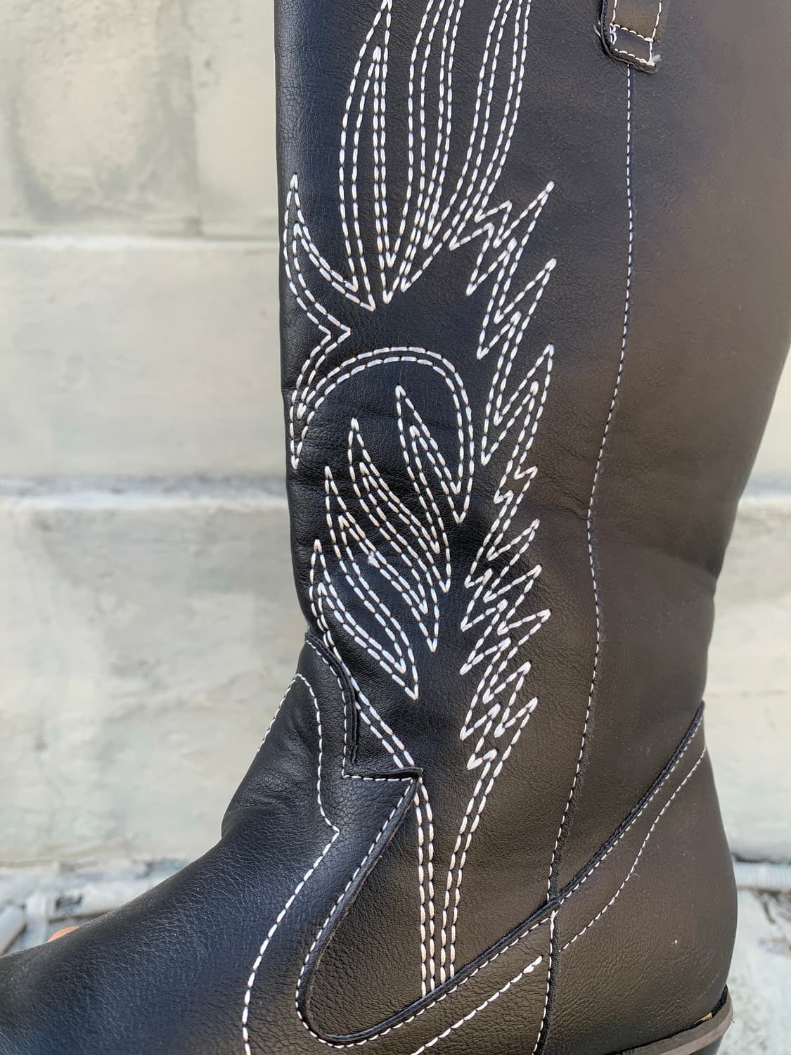 JPN vtg 웨스턴 블랙 부츠 상품이미지8