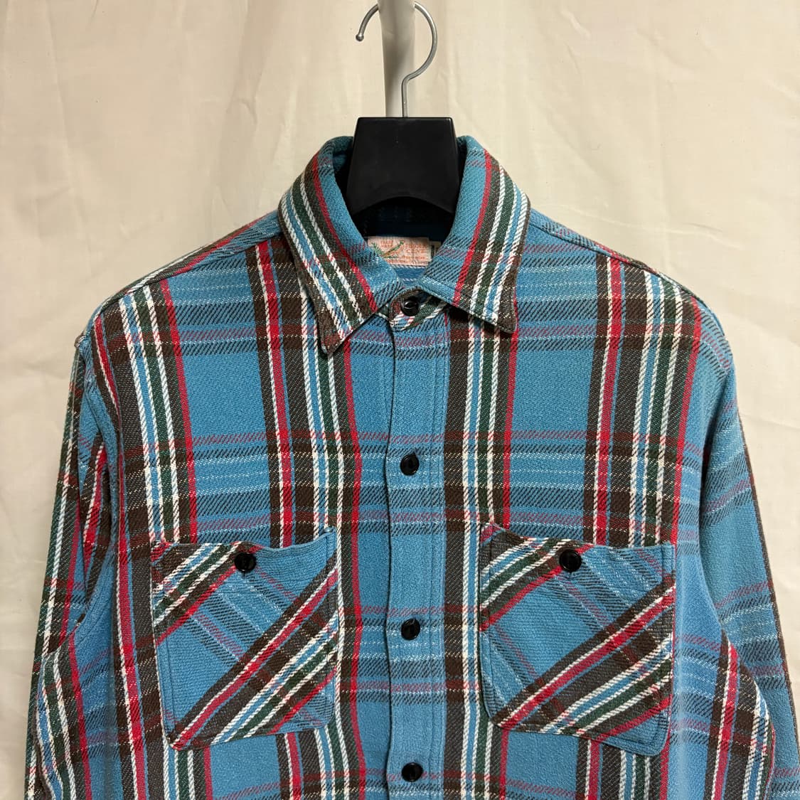 슈가케인 플란넬 워크셔츠 / 블루, M 상품이미지2