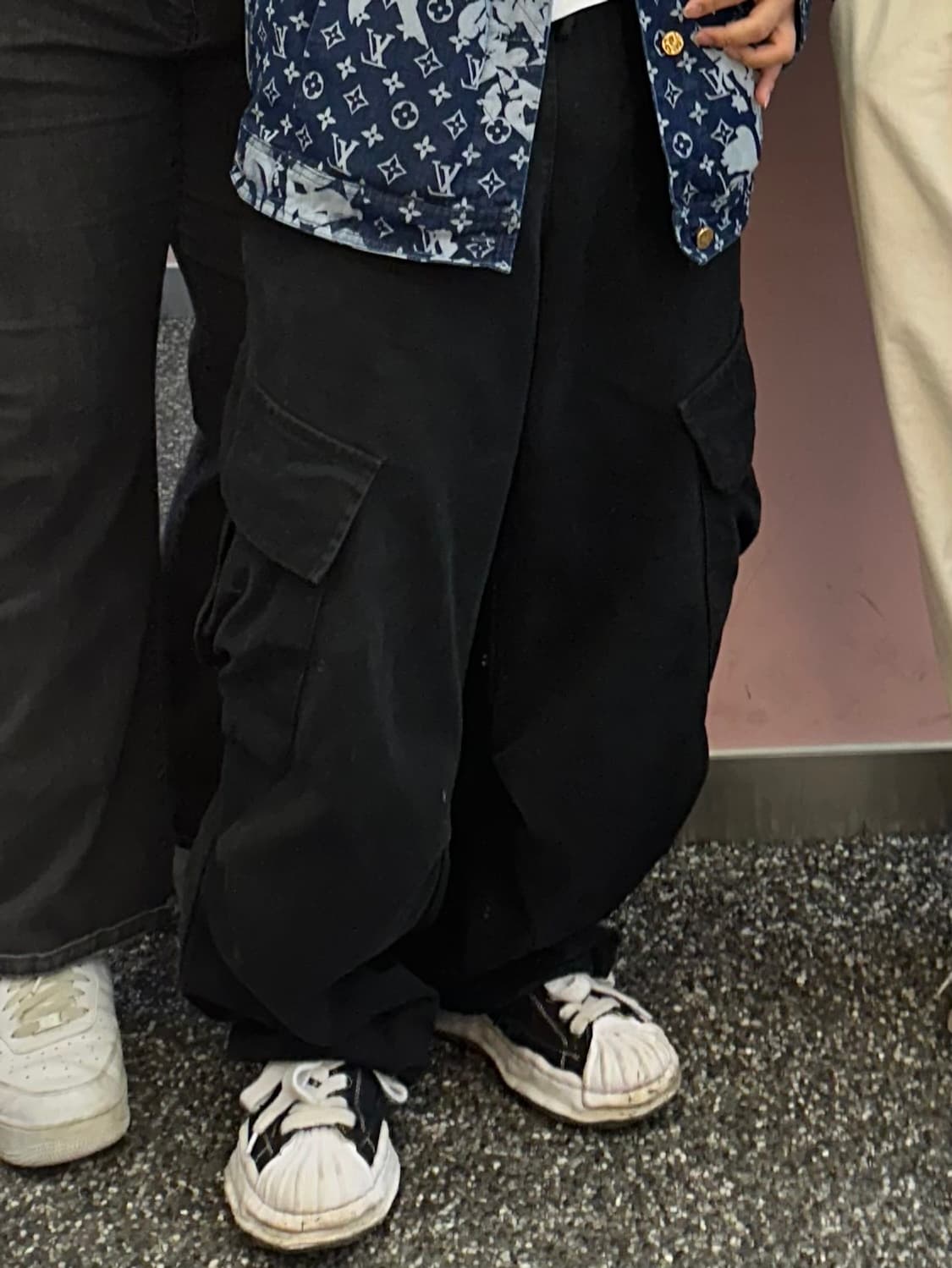 와이드 카고 파라슈트 팬츠 블랙 상품이미지1