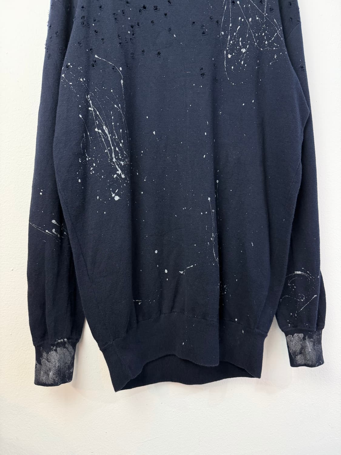 빈티지 페인티드&디스트레스드 코튼 니트 상품이미지3