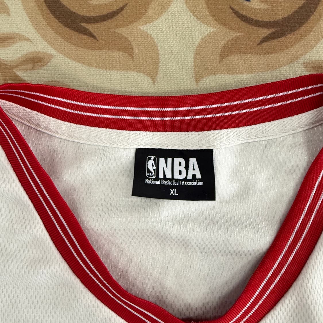 (XL)엔비에이 NBA 시카고 불스 브이넥 메쉬 티셔츠(화이트) 상품이미지2