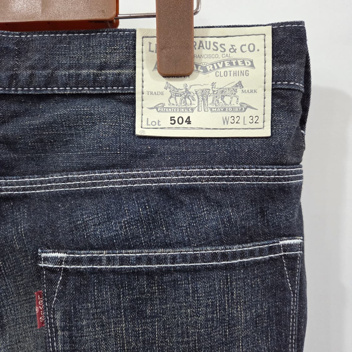 리바이스 504 진청 데님팬츠 32/32 상품이미지4