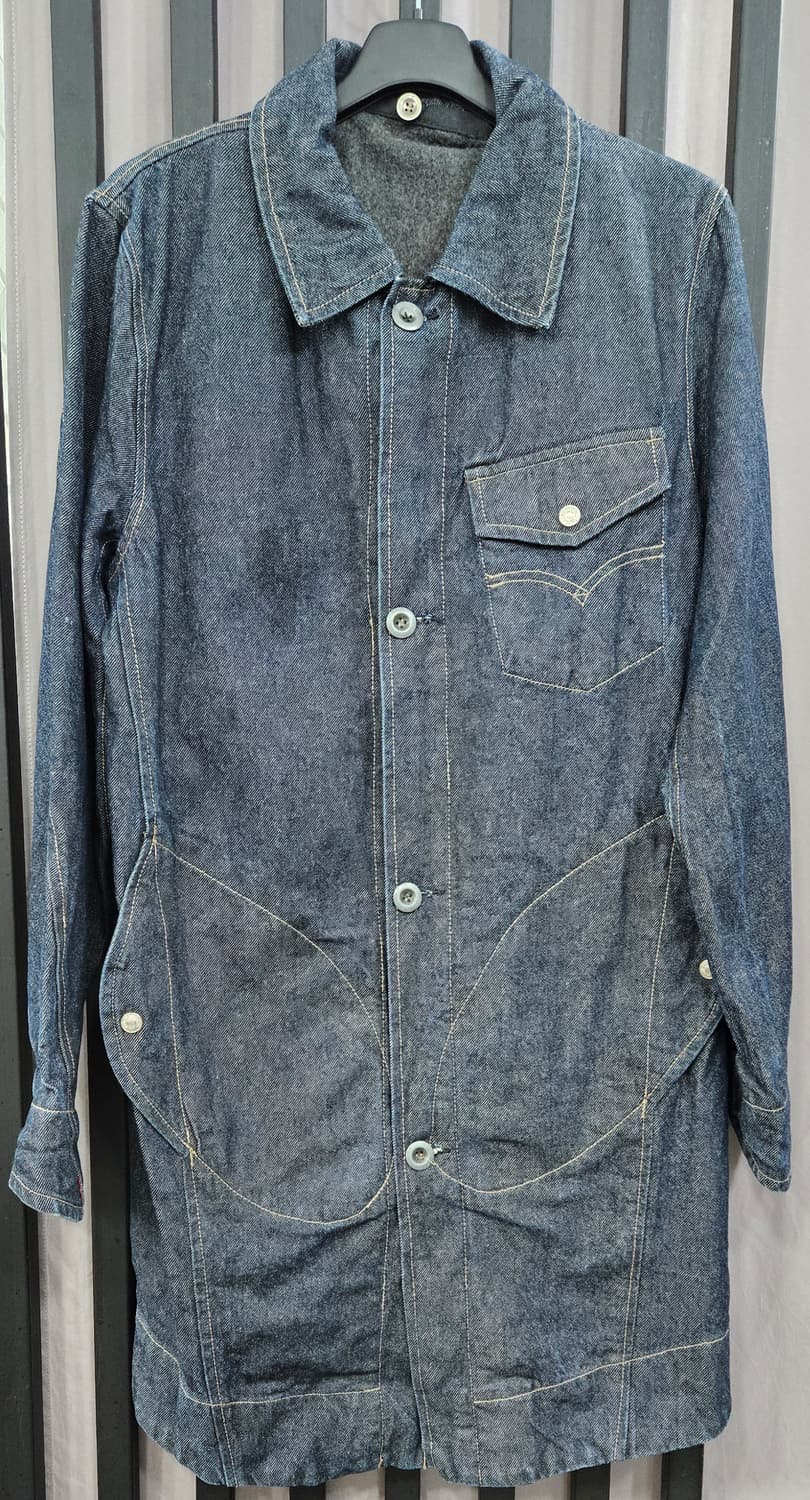 리바이스 엔지니어드 진스 솽마 진청 내피 데님 코트 L 상품이미지1