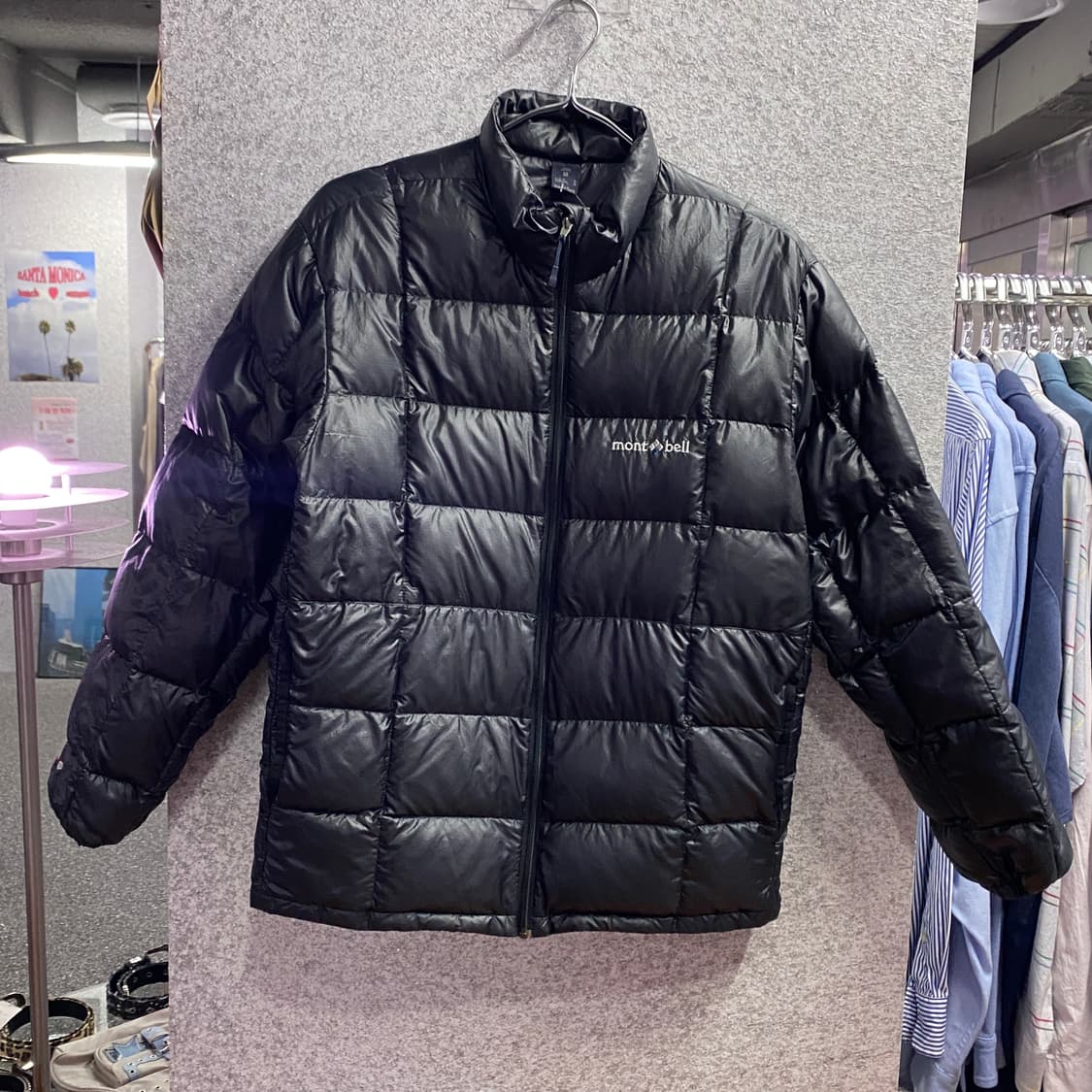 몽벨 슈페리어 블랙 다운 자켓 경량 패딩 B3832 상품이미지2
