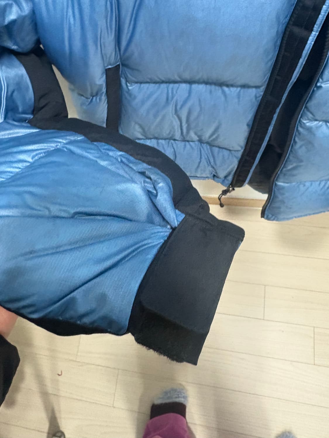 스투시 x 마운틴 하드웨어 서브제로 다운 자켓 나이트릭 블루 블랙 상품이미지4