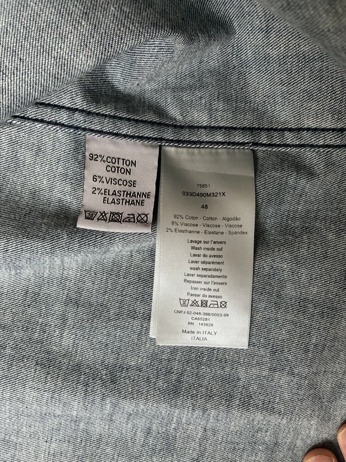 디올 오블리크 오버 셔츠 상품이미지9