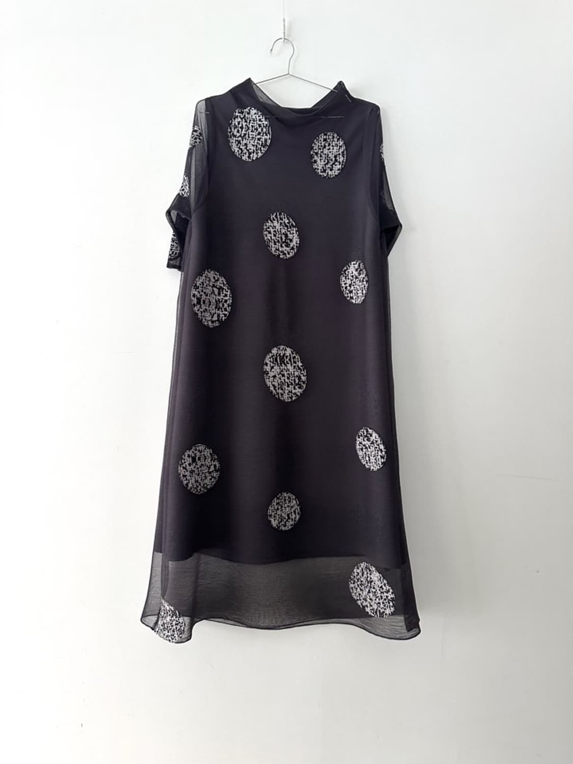 Big dot pleats ops & top / charcoal 상품이미지1