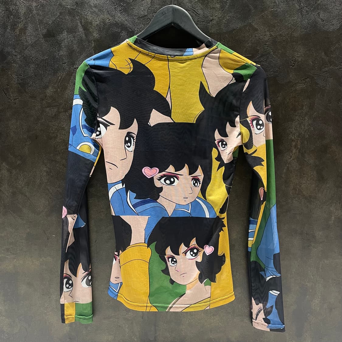 하니 프린팅 시스루 탑 상품이미지2