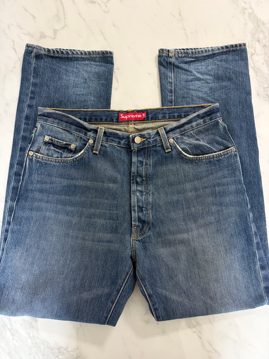 90s-00s 올드 슈프림 데님 팬츠 36 상품이미지3