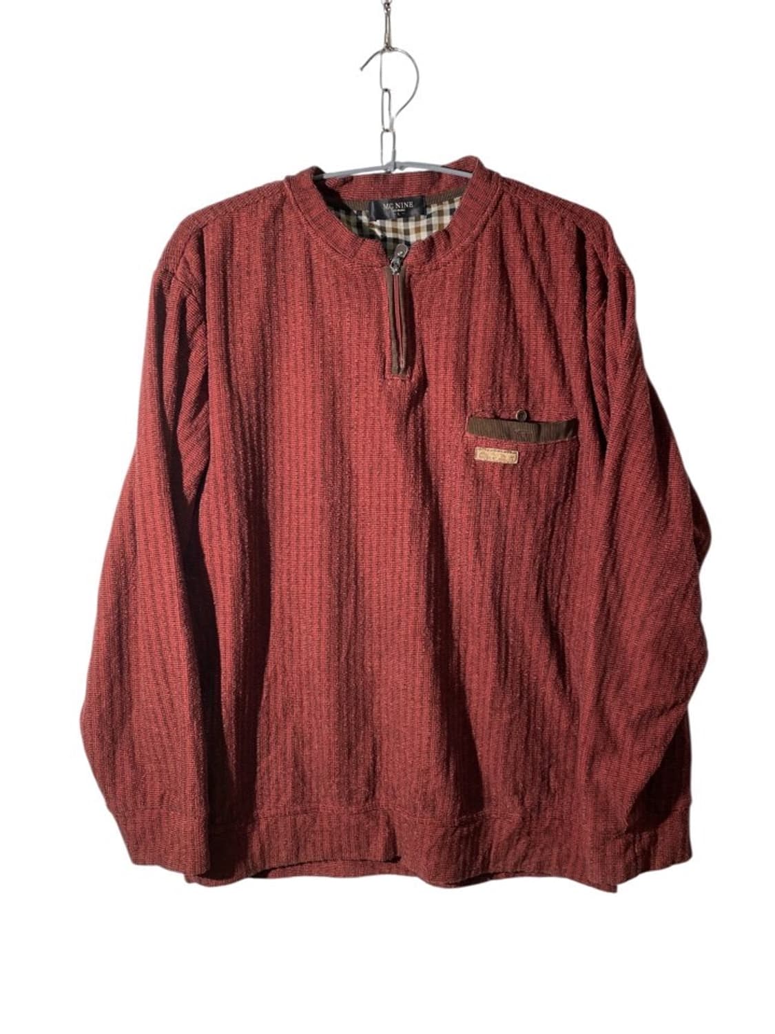 mc nine 반집업 니트 상품이미지1