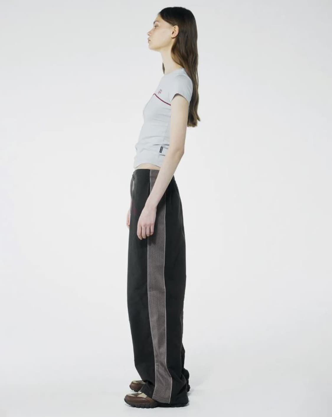 스컬프터 메쉬 린넨 팬츠 차콜  상품이미지3