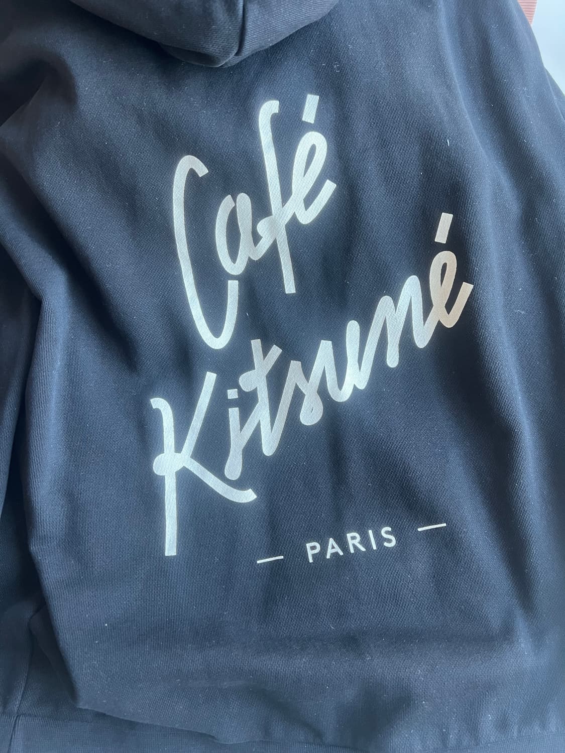 메종키츠네 카페 키츠네 블랙 후드티 상품이미지4