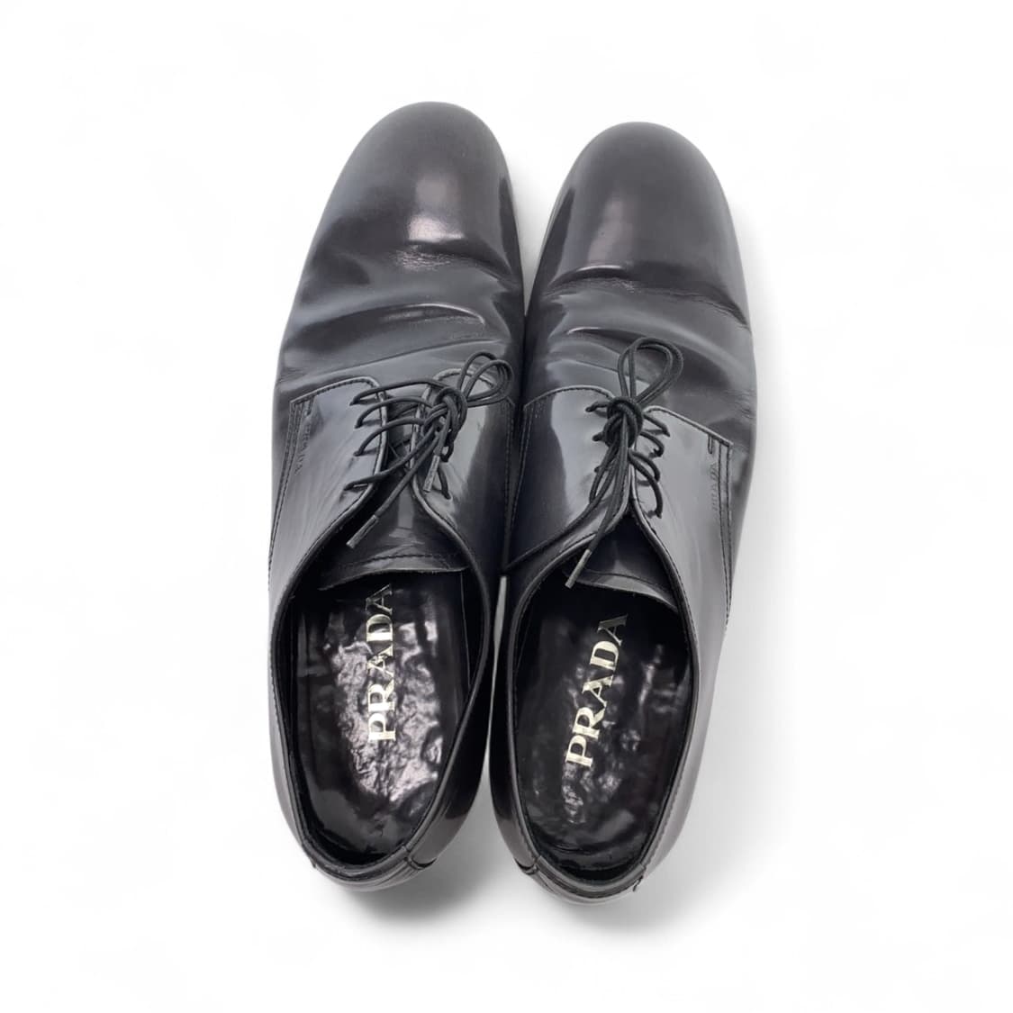 프라다 플레인토 레더 더비슈즈 상품이미지3
