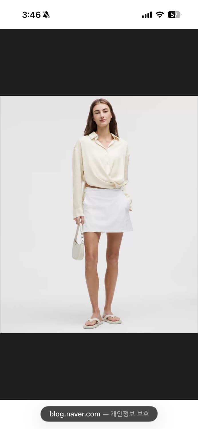 새상품 룰루레몬 트위스트 프런트 컨버터블 버튼업 상품이미지1