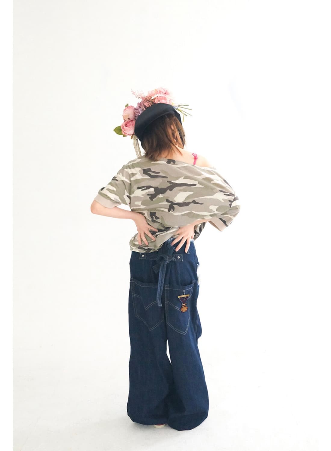 샵페어리 cut-off denim maxi pants (blue) 상품이미지3