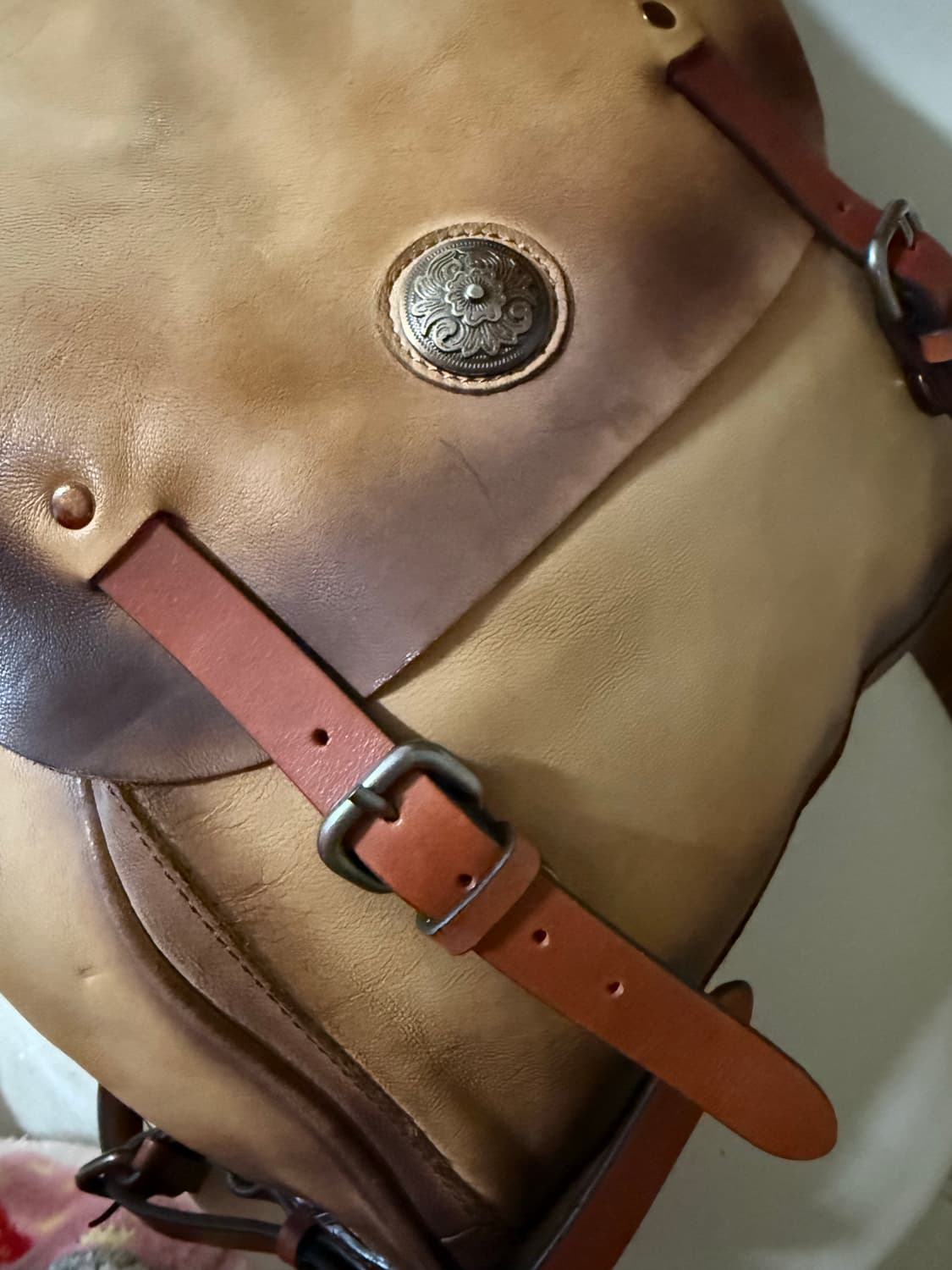 남자말가죽수공예백팩 상품이미지4