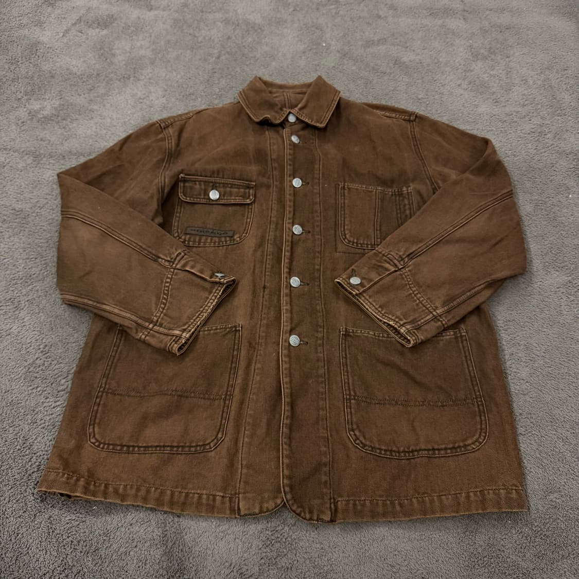 [ 정품/100 ] 마리떼 프랑소와 저버 브라운 워크 셔츠 자켓 상품이미지3