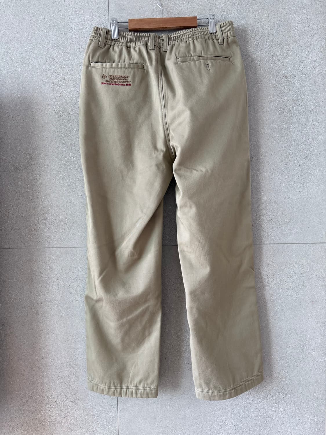 던롭 모터스포츠 남성 면바지 베이지 안감기모 상품이미지4