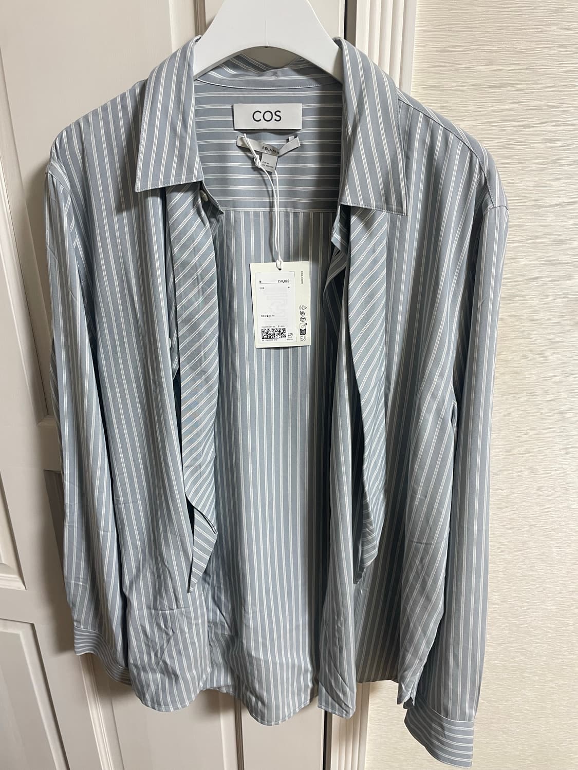 코스 타이 디테일 스트라이프 셔츠 / M 상품이미지3
