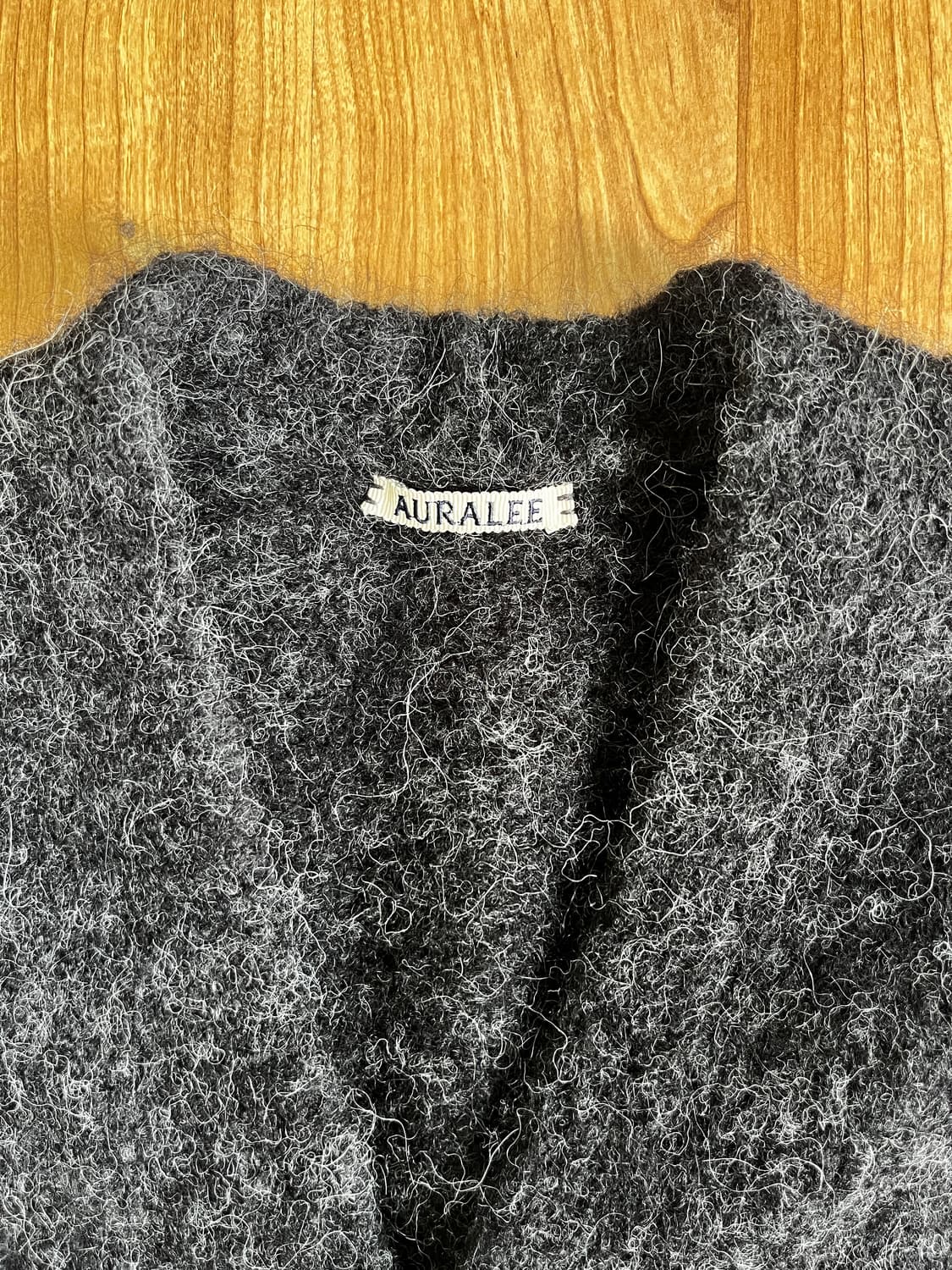 AURALEE  ALPACA WOOL KNIT CARDIGAN 상품이미지3