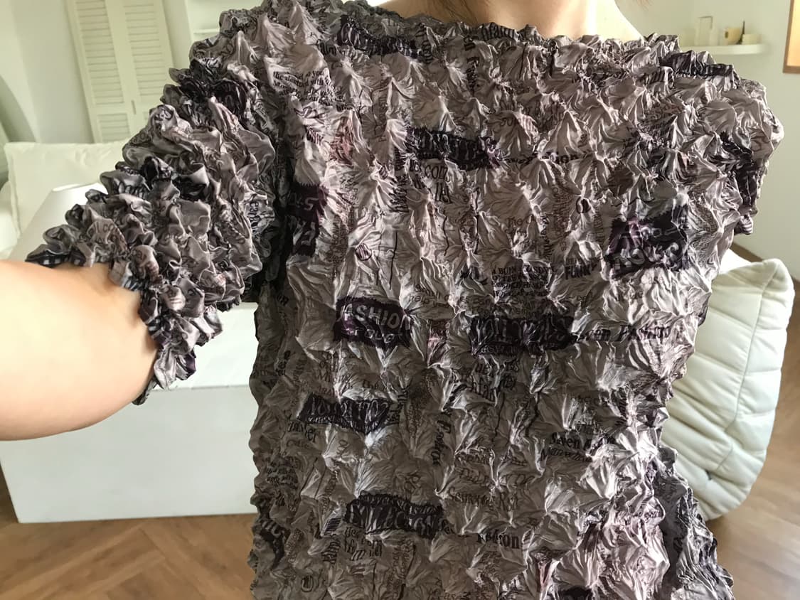 vintage pattern popcorn top 상품이미지5