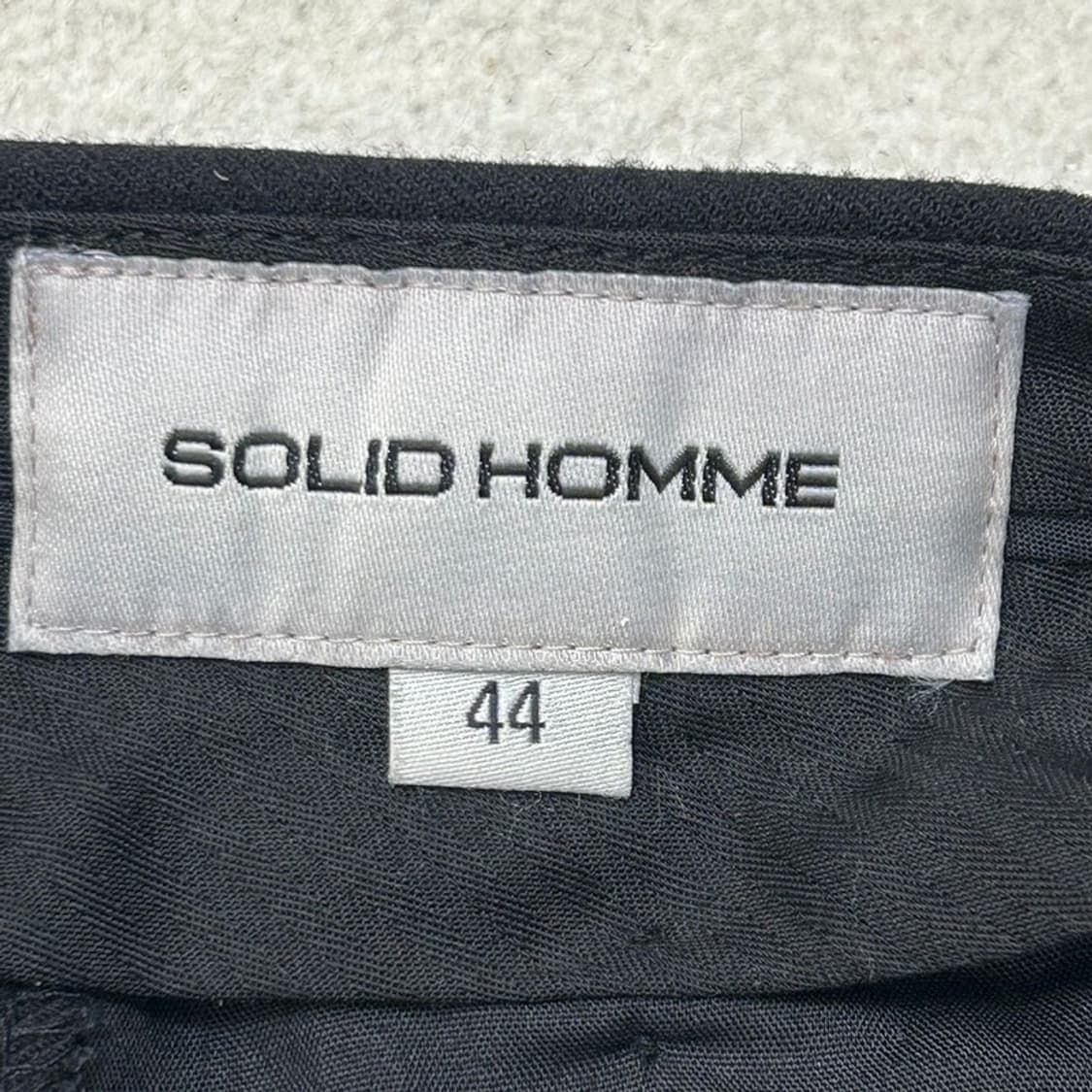 솔리드 옴므 블랙 슬랙스 팬츠 44 상품이미지4