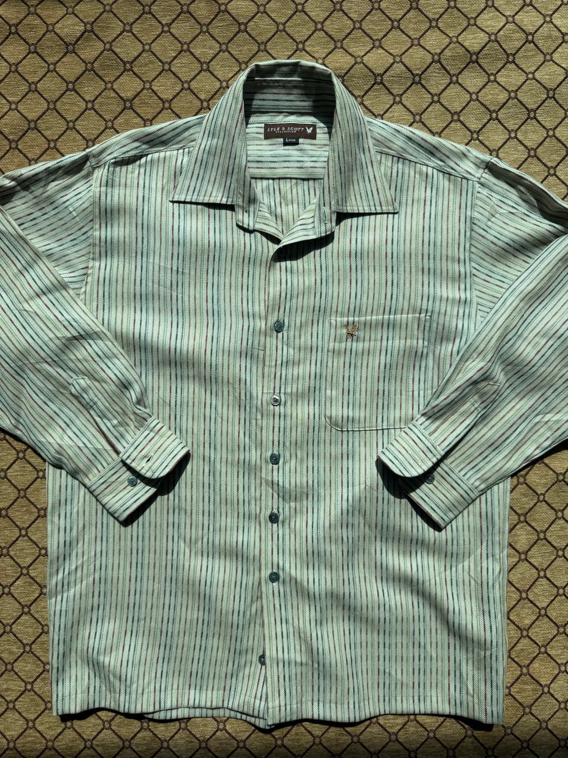 아이보리 빈티지 스트라이프 셔츠 상품이미지3