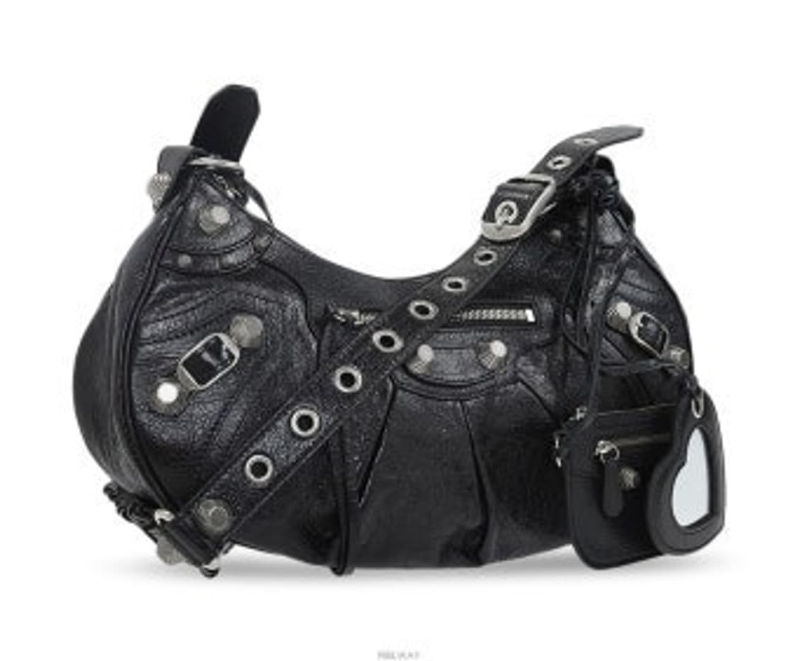 정품)발렌시아가 르카골 스몰 숄더/크로스 백 블랙 (거울참+지갑) 상품이미지1