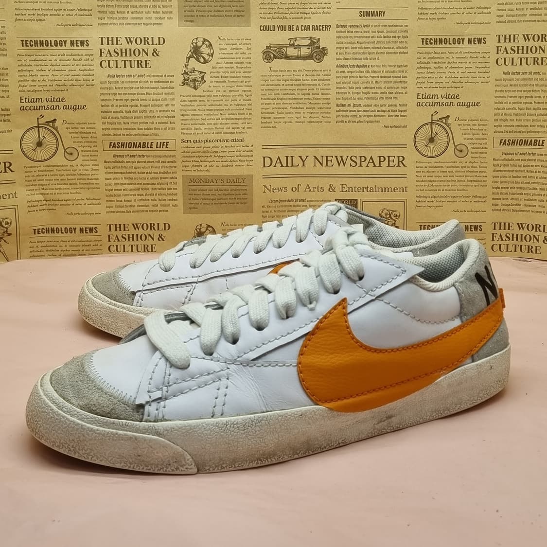 나이키 블레이저 로우 77 점보오렌지 운동화285 상품이미지1