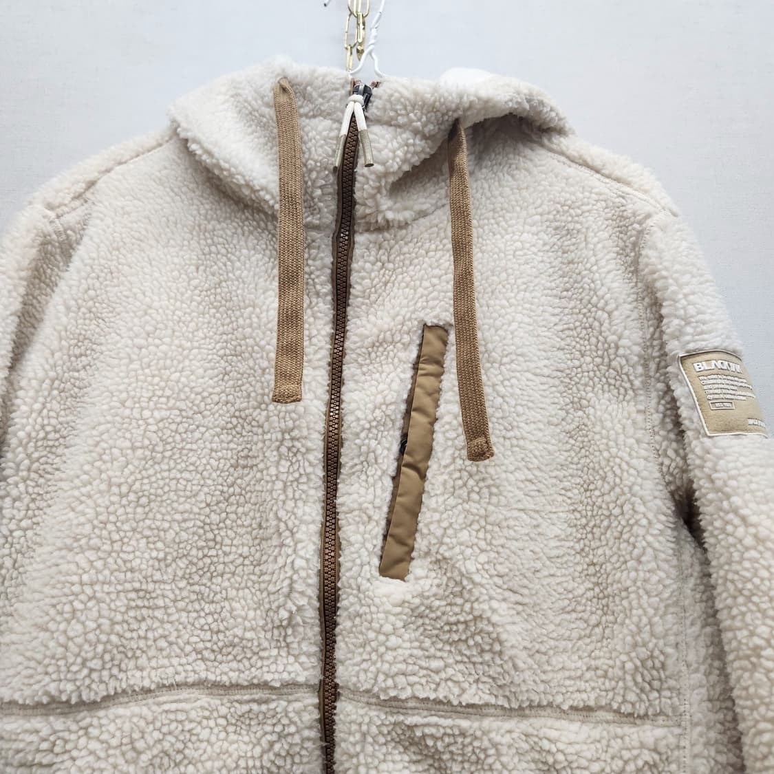 블랙야크 로고와펜 뽀글이 후드집업 95(L) 상품이미지2