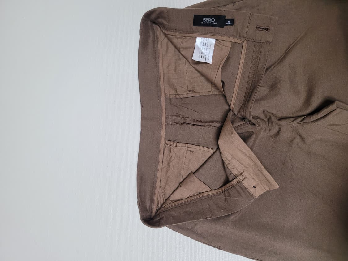 스파오 SPAO 남자 린넨 치노 34 브라운 상품이미지6