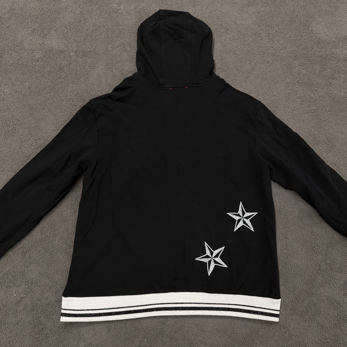 [정품/XL] 에드하디 블랙 타이거 자수 후드 집업 자켓 상품이미지4