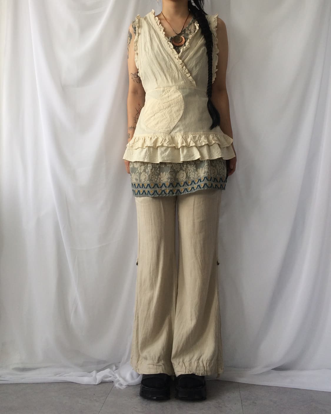 Frill apron 상품이미지1