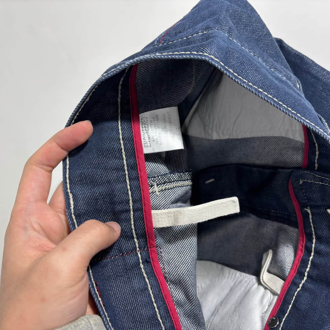 S 리바이스엔진 A라인 생지 엔진 데님스커트 미니청치마 상품이미지3