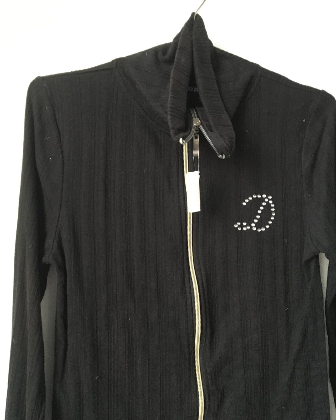 Ribbed high neck zip up 상품이미지3