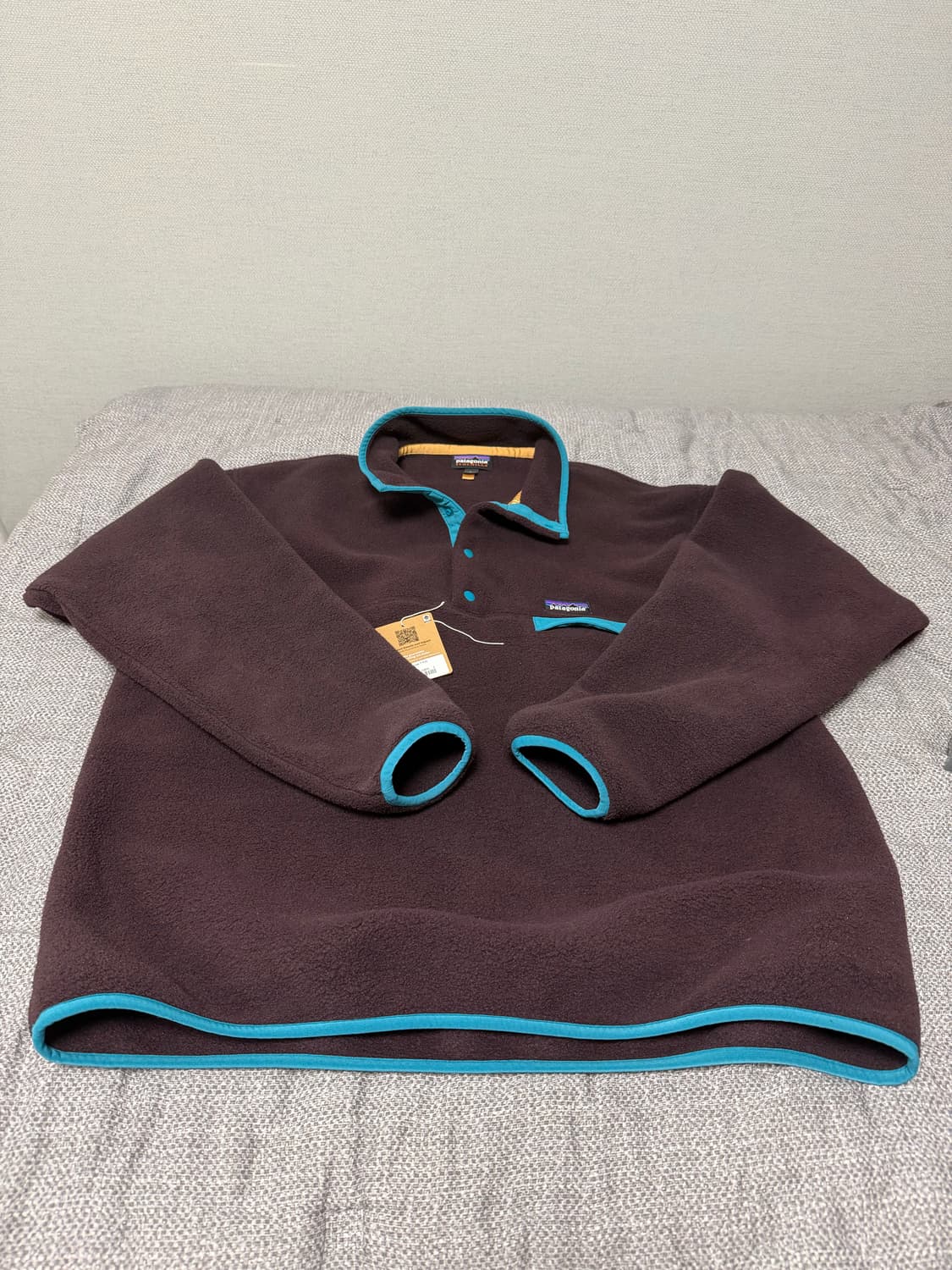 [L] 파타고니아 신칠라 스냅티 플리스 풀오버 옵시디안 플럼 상품이미지2