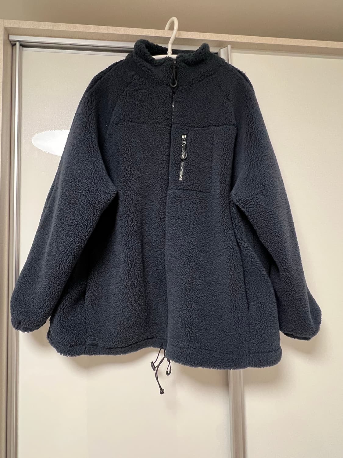 마뗑킴 플리스 집업 점퍼 네이비 상품이미지1