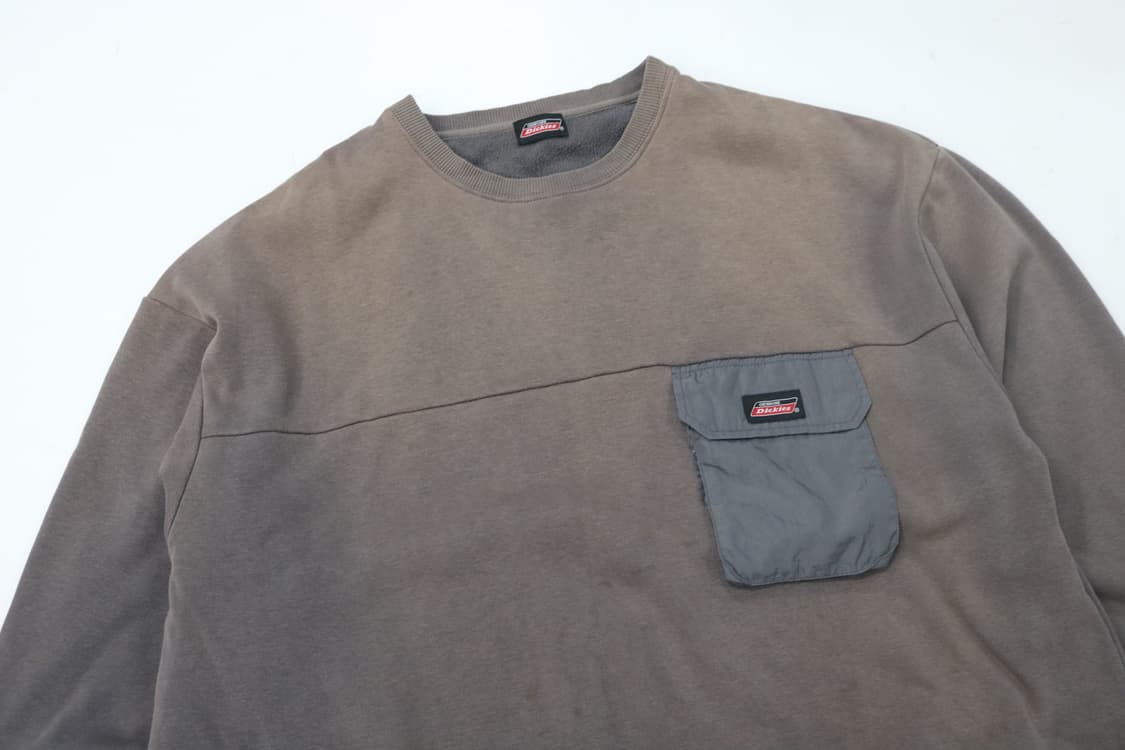 Dickies 디키즈 빈티지 페이딩 워싱 포켓 기모 스웻셔츠 (L) 상품이미지3