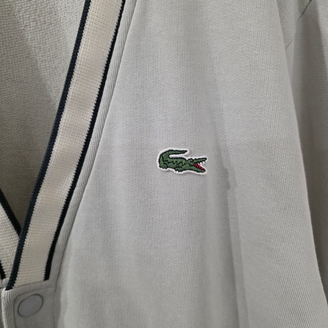 라코스테 가디건 아이보리 배색 5 상품이미지4