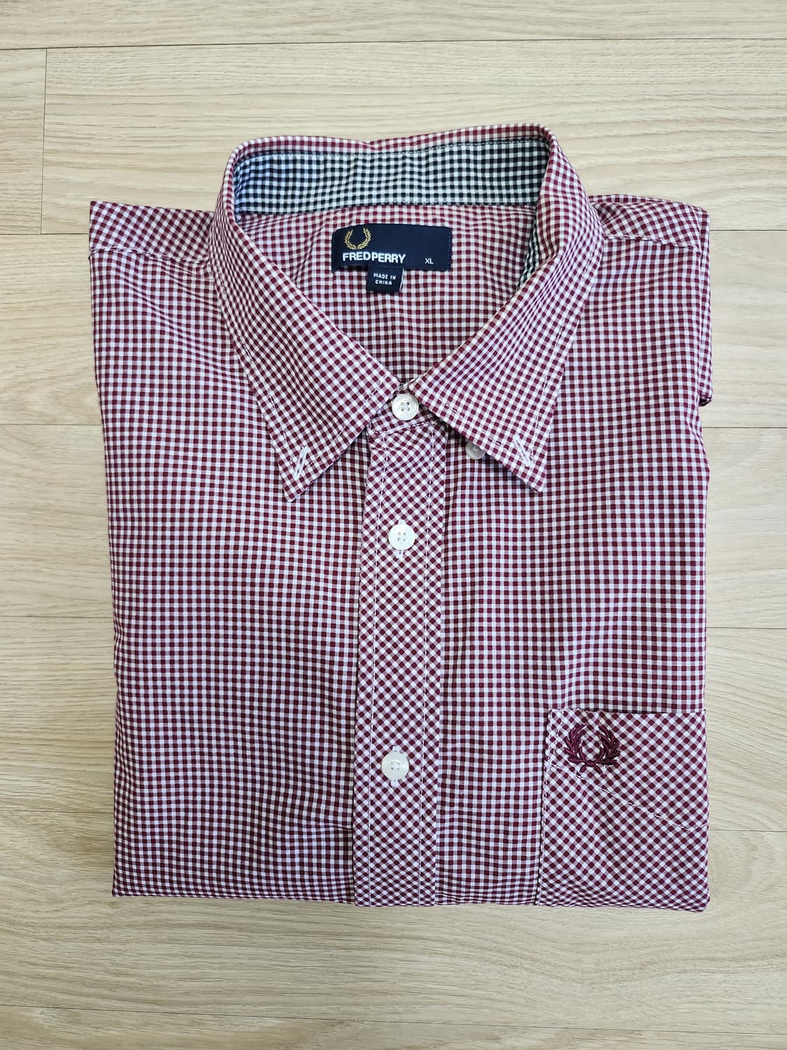 프레디페리 체크반팔셔츠 (XL 상품이미지4