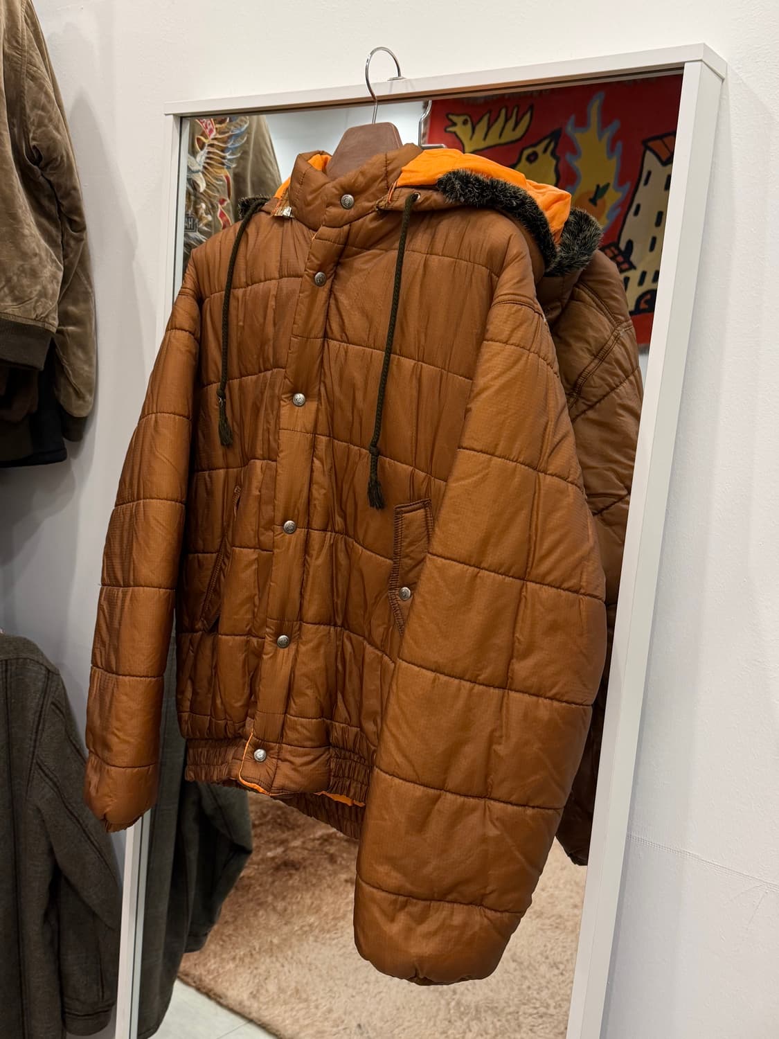 Rifle 빈티지 골드윙 후드 푸퍼 자켓 (made in Italy) 상품이미지1